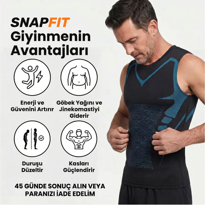 SnapFIT | Vücut Şekillendirici Sıfır Kollu Tişört