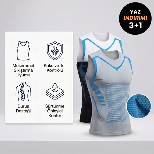 SnapFIT | Vücut Şekillendirici Sıfır Kollu Tişört